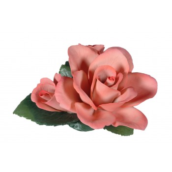 Фарфоровый цветок Королевская роза с двумя бутонами